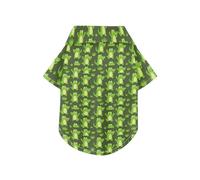 Cute Green Crocodiles Alligator Dark Decor Summer Pet Dog Shirt Button Up Lightweight and Breathable Pet Shirts Puppy Sweatshirt Perfect for Everyday Wear, and Photoshoots 3XL
