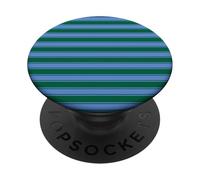 Cute Green & Lavender Minimalist Horizontal Striped Pattern PopSockets Adhesive PopGrip