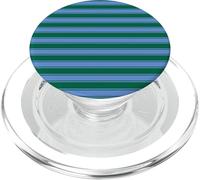 Cute Green & Lavender Minimalist Horizontal Striped Pattern PopSockets PopGrip for MagSafe