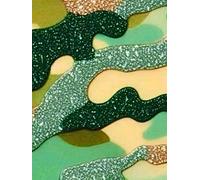 Cute Greens Camo Print Hardcover Journal: 300 Dotted Pages