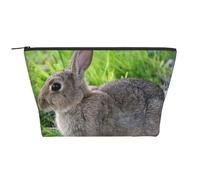 Cute Grey Hare Rabbit, Toiletry Pouch Makeup Bag Cosmetic Bag Portable Travel Toiletry Bag