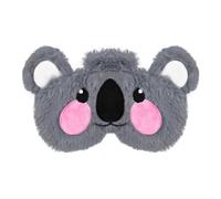 Cute Grey Koala Sleep Eye Mask, Soft Plush Fabric, Fit for Adults & Kids, Ideal for Travel, Sleeping, Naps, Light Blocking Comfortable Animal Themed Eye Cover