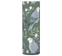 Cute Grey Parrots Sage Green Plastic Vase 11.8 x 3.9 Inch Large Flower Vases Modern Vases for Home Dining Table Centerpieces Office Decor