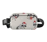 Cute Grey Raccoon Christmas Waterproof Fanny Packs for Women Anti Theft Belt Bag Animal Cross Body Waist Purse, Cute Grey Raccoon Christmas, 8 x 5.3 x 2.3 inch, Funny Cute, Cute Grey Raccoon Christmas