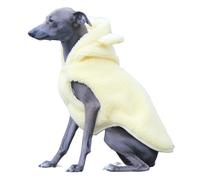 Cute Greyhound Warm Jacket for Dog Fleece Warm Dog Vest Hoodie, Soft Pet Cold Weather Coat Winter Whippet Clothes for Medium Large Breeds