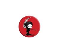 Cute Grim Reaper Badge