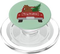 Cute Grizzly Bear Christmas Tree Car Bears Wildlife Mountain PopSockets PopGrip for MagSafe