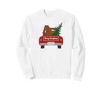 Cute Grizzly Bear Christmas Tree Car Bears Wildlife Mountain Sweatshirt