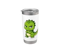 Cute Grumpy Cartoon Dinosaur T-Rex Friend Stainless Steel Insulated Tumbler