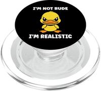 Cute Grumpy duck Animal Funny Defiance not rude PopSockets PopGrip for MagSafe