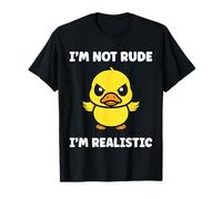 Cute Grumpy Duck Animal Funny Defiance not Rude T-Shirt