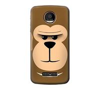 Cute Grumpy Monkey Cartoon Case Cover For Motorola Moto Z Force, Z Play
