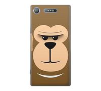 Cute Grumpy Monkey Cartoon Case Cover For Sony Xperia XZ1