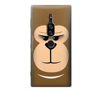 Cute Grumpy Monkey Cartoon Case Cover For Sony Xperia XZ2 Premium