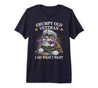 Cute Grumpy Old Veteran I DO What Want Squad Military Corps Premium T-Shirt