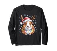 Cute Guinea Pig Christmas Funny Animal Pet Lovers Holiday Long Sleeve T-Shirt