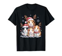 Cute Guinea Pig Christmas Funny Pet Lovers Holiday Pajama T-Shirt
