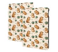 Cute Guinea Pig Coffee Print Compatible with ipad air 3rd Generation Case Cover, Tablet Cases Compatible with ipad Pro Case 10.5 Inch, Auto Wake/Sleep, Folio Stand
