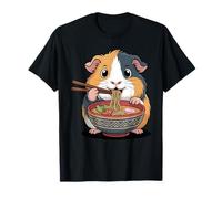 Cute Guinea Pig Eating Ramen Japanese Kawaii Animal Noodles T-Shirt