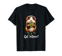 Cute Guinea Pig Got Lettuce? Fun Playful All Ages Unisex T-Shirt