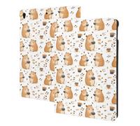 Cute Guinea Pig Tea Print Compatible with ipad air 3rd Generation Case Cover, Tablet Cases Compatible with ipad Pro Case 10.5 Inch, Auto Wake/Sleep, Folio Stand