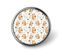 Cute Guinea Pig Tea Print Pins for Backpack - Enamel Pins Cute Jacket Coat Hat Bags Badge Pin, Funny Novelty Unique Button Pin Women Men Fashion Jewelry Accessories