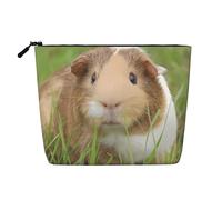 Cute Guinea Pig Versatile Travel Toiletry Bag - Fake Hemp Makeup Bag for Multi-use - Cosmetic Accessories Organizer