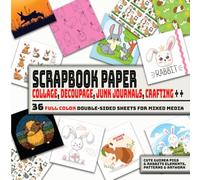 Cute Guinea Pigs and Rabbits - Scrapbook Paper: Kids Pet Themed Decorative Paper for Cut Out and Collage, Scrapbooking, Junk Journals, Card Making & All DIY Animal Craft Projects