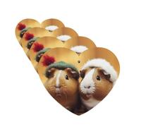 Cute guinea pigs Car Air Fresheners Cards 4 Pcs Hanging Fragrance Scented Cards Long-Lasting Car Aromatherapy Tablets for Wardrobe Bathroom Car Interior Mirror Pendant Gifts