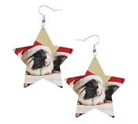 Cute Guinea Pigs Elegant Leather Star Earrings-Fashionable And Unique Accessories For Everyday Wear