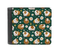 Cute Guinea Pigs Men's Wallet Bifold RFID Blocking Wallet Slim Billfold Pocket with Card Holders for Women