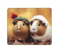 Cute Guinea Pigs Mouse Pad Waterproof Gaming Mousepad for Office Computer Mousepads for Desk Pad with Non-Slip Rubber Base Washable Cloth Mouse Mat 8.3 x 10.3 in