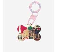 Cute Guinea Pigs Printing Acrylic Dog Bone Ornament,Dog Tags Personalized Pet Ornament, Key Chain Bone Shaped Id Tags