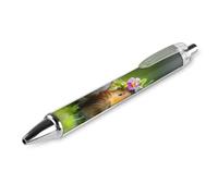 Cute Guinea Pigs Retractable Ballpoint Pen Black Ink Ball Point Pen Work Pens 4 PCS