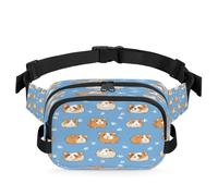 Cute Guinea Pigs Waist Bag Multifunction Pack for Travel Sport Running Fanny Pack Bumbag Pouch Purse Belt Bag for Women Men Kids Girls Boys