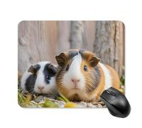 Cute GuineaPig Square Mouse Pad Portable Computer Mousepad with Non-Slip Rubber Base 20 * 25cm Ultra-Thin Gaming Mouse Mat for Computer Laptop Office Desk Accessories
