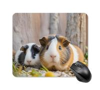 Cute GuineaPig Square Mouse Pad Portable Computer Mousepad with Non-Slip Rubber Base 25 * 30cm Ultra-Thin Gaming Mouse Mat for Computer Laptop Office Desk Accessories
