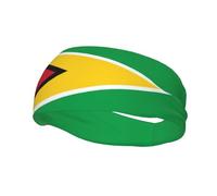 Cute Guyana Flag Headbands Women Men Flag Sweatband Sports Headband for Running, Cycling, Yoga Gym, Working Out