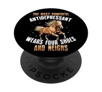 Cute Haflinger Horse Riding Horse Owner Humor Girl Women PopSockets Adhesive PopGrip
