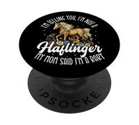 Cute Haflinger Horse Riding Horse Owner with Humor Women PopSockets Adhesive PopGrip