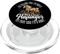 Cute Haflinger Horse Riding Horse Owner with Humor Women PopSockets PopGrip for MagSafe