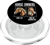 Cute Haflinger Horse Riding Horse Owner with Humor Women PopSockets PopGrip for MagSafe
