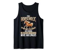 Cute Haflinger Horse Riding Horse Owner with Humor Women Tank Top