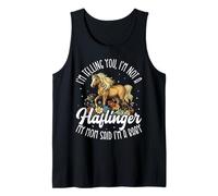 Cute Haflinger Horse Riding Horse Owner with Humor Women Tank Top
