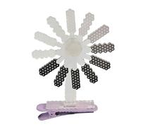 Cute Hair Clips, No Slip Barrettes, Rotating Loading Design, Strong Hold Acrylic Material, Daily Styling and School Use, 8 x 6 x 1 cm/3.15 x 2.36 x 0.39 inches, Pink, 1 Piece