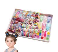 Cute Hair Set - Girls Accessories Collection, Multi-Colored Elastic Bands, Colorful Soft Ties With Flexible Stretch Comfort Function | Party Style For, Hair Accessories