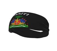 Cute Haiti Flag Headbands Women Men Haitian Flag Sweatband Sport Headbands for Running Fitness Yoga Cycling