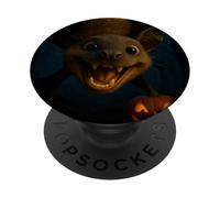 Cute Halloween Bat Smiling with Jack O Lantern PopSockets Adhesive PopGrip