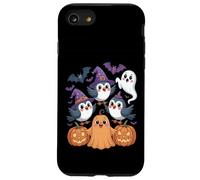 Cute Halloween Birds With Pumpkins Ghost and Bats Case for iPhone SE (2020) / 7/8