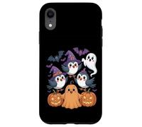 Cute Halloween Birds With Pumpkins Ghost and Bats Case for iPhone XR